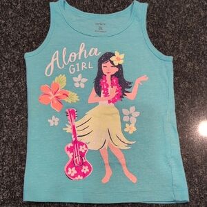 Carter's Aloha Girl Tank Top - Teal
